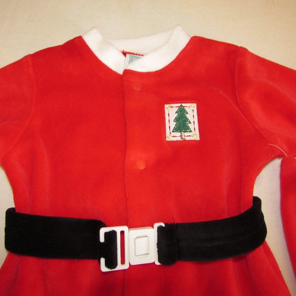 Little Me Santa Suit and Hat Sz 3 mos - Picture 2 of 11